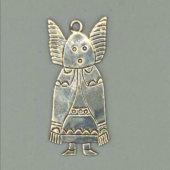 Navajo Jewelry - Rare Navajo Sterling Kachina Pendant by Douglas Etsitty